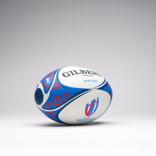 GILBERT REVELE LE PREMIER BALLON DOUBLE VALVE  POUR LA COUPE DU MONDE DE RUGBY 2023