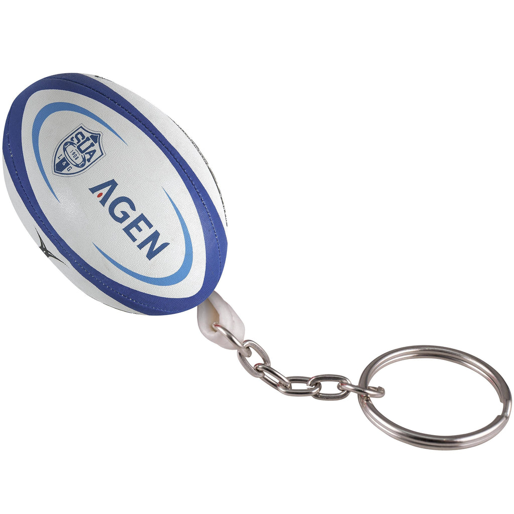 Porte-clés Stade Toulousain Officiel - Balle Rugby Tournante, PVC
