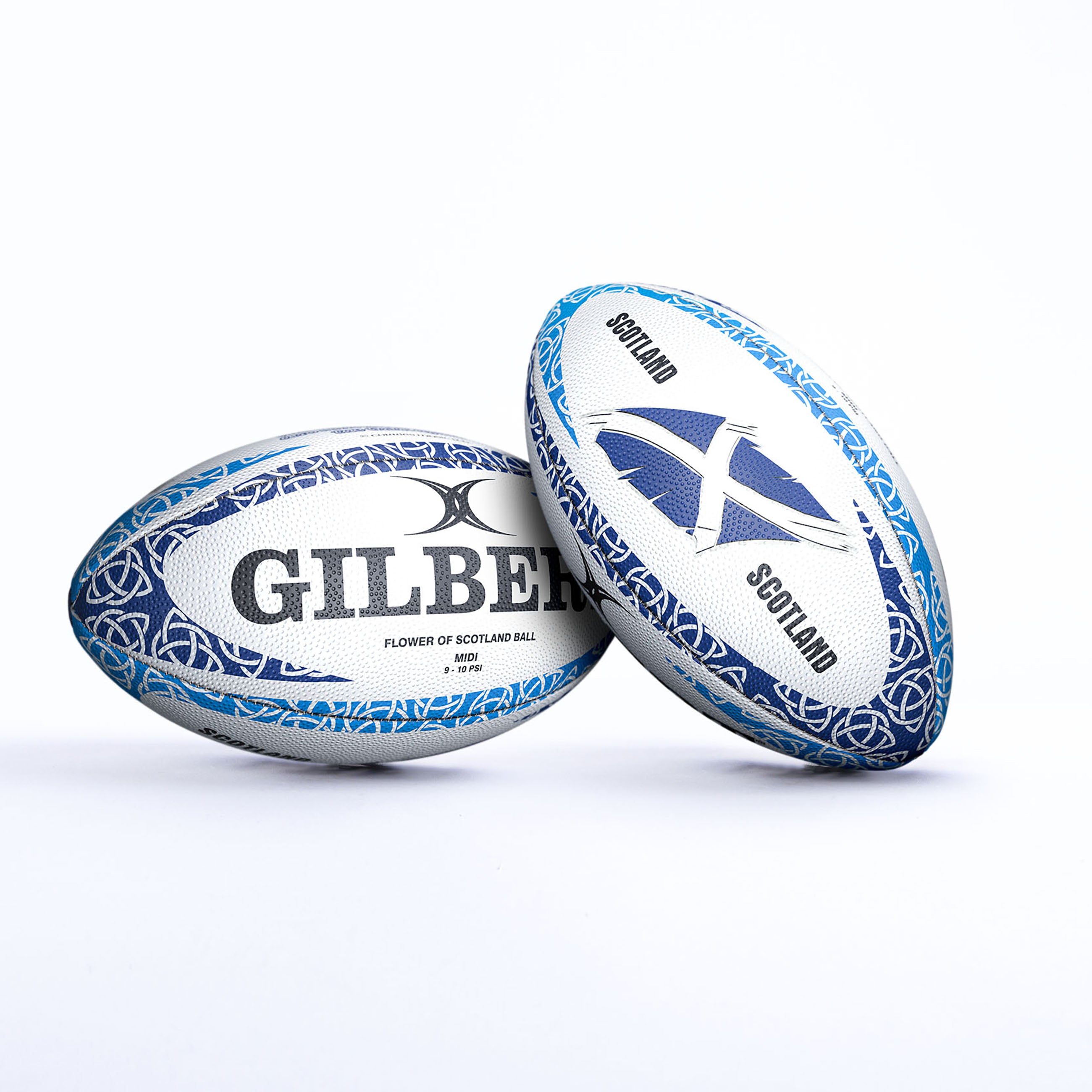 Ballon De Rugby Gilbert Flower Of Scotland – Taille Midi, Avec Paroles écossaise, Dégonflé - 5