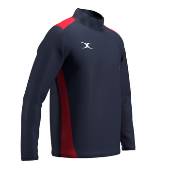 RCBX26Clothing JKT ATOM WARM UP DARK NAVY RED M-Three Quarters Right