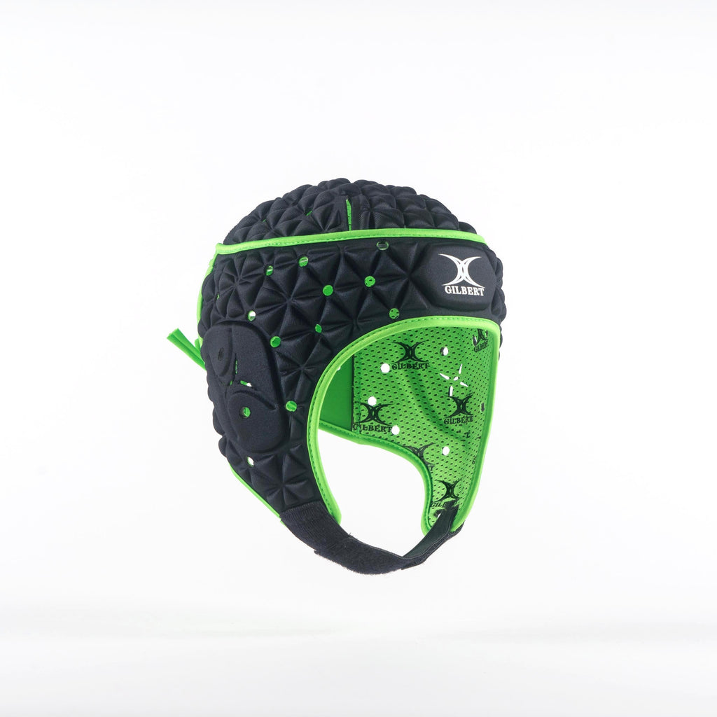 RPBC24Body armour_Mouthguards Ignite Headguard Black, Front Right
