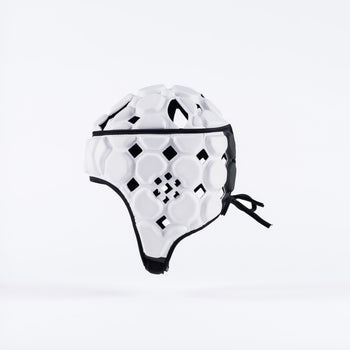 RPBJ26Body armour_Mouthguards Octane Headguard White Black, Side Left