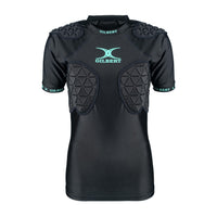 RPCC26Body armour_Mouthguards Triflex Lite V3 Body Armour Black Aqua Front