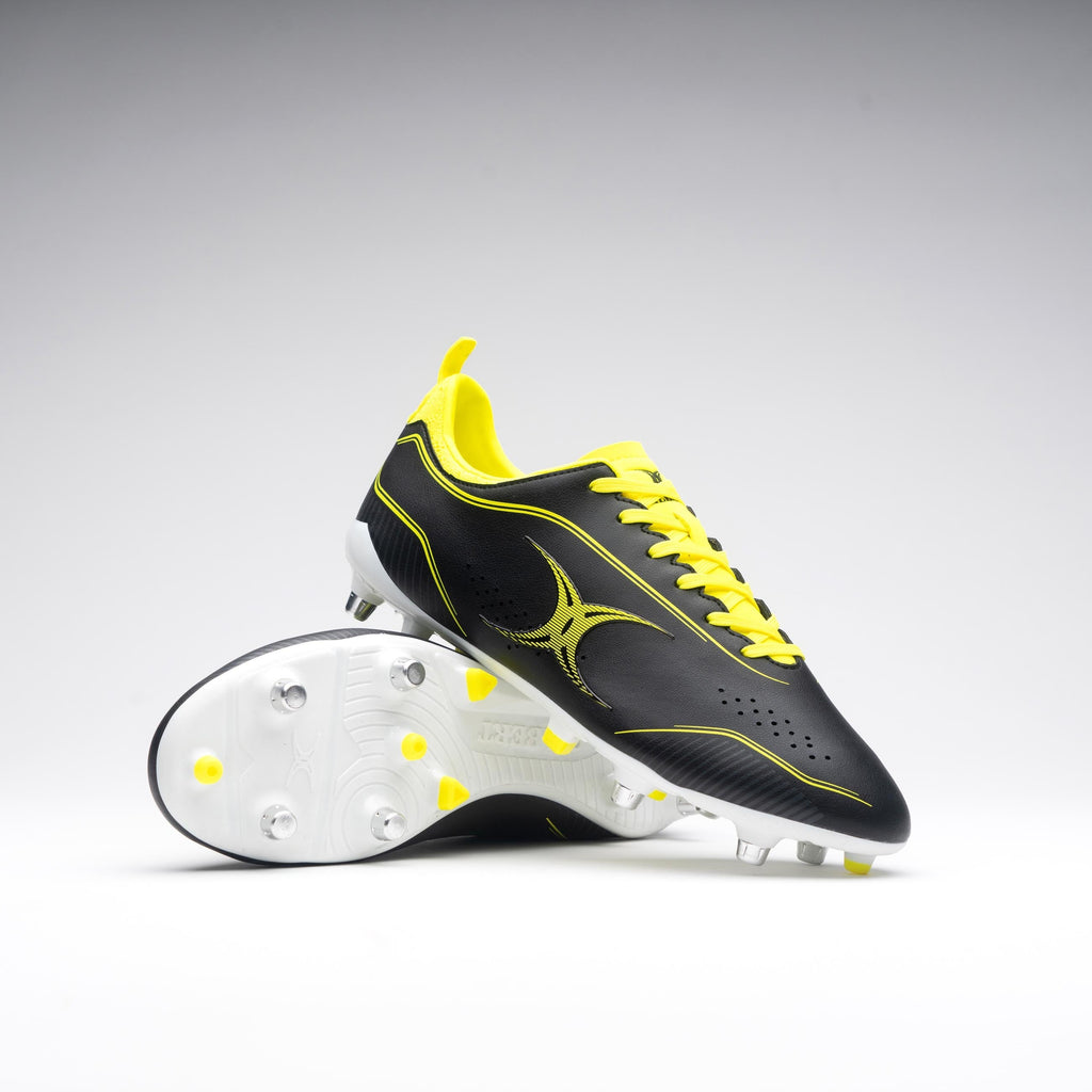 RSAI24Boots Cage Torq 6 Stud Black Yellow Main