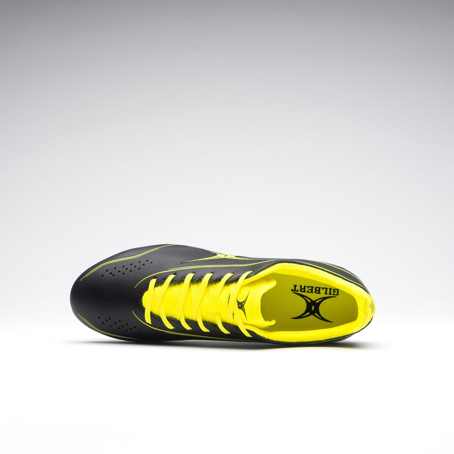 RSAI24Boots Cage Torq 6 Stud Black Yellow, Top