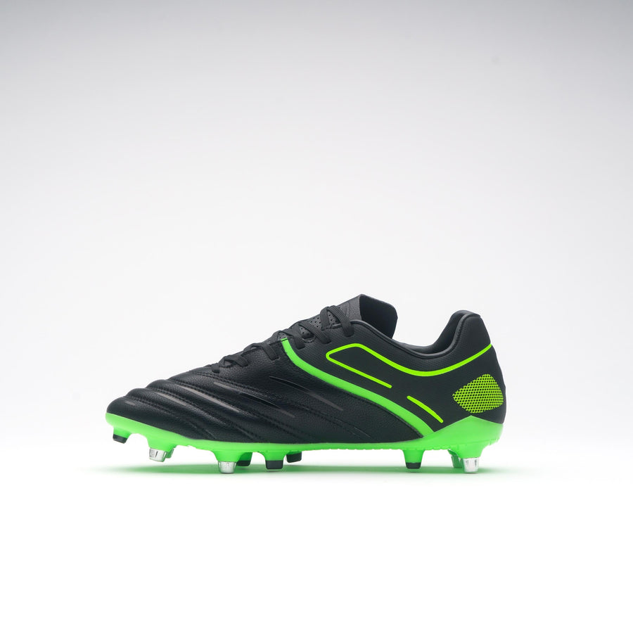 RSCF24Boots  Sidestep X20 Power 6 Stud Black Green, Instep