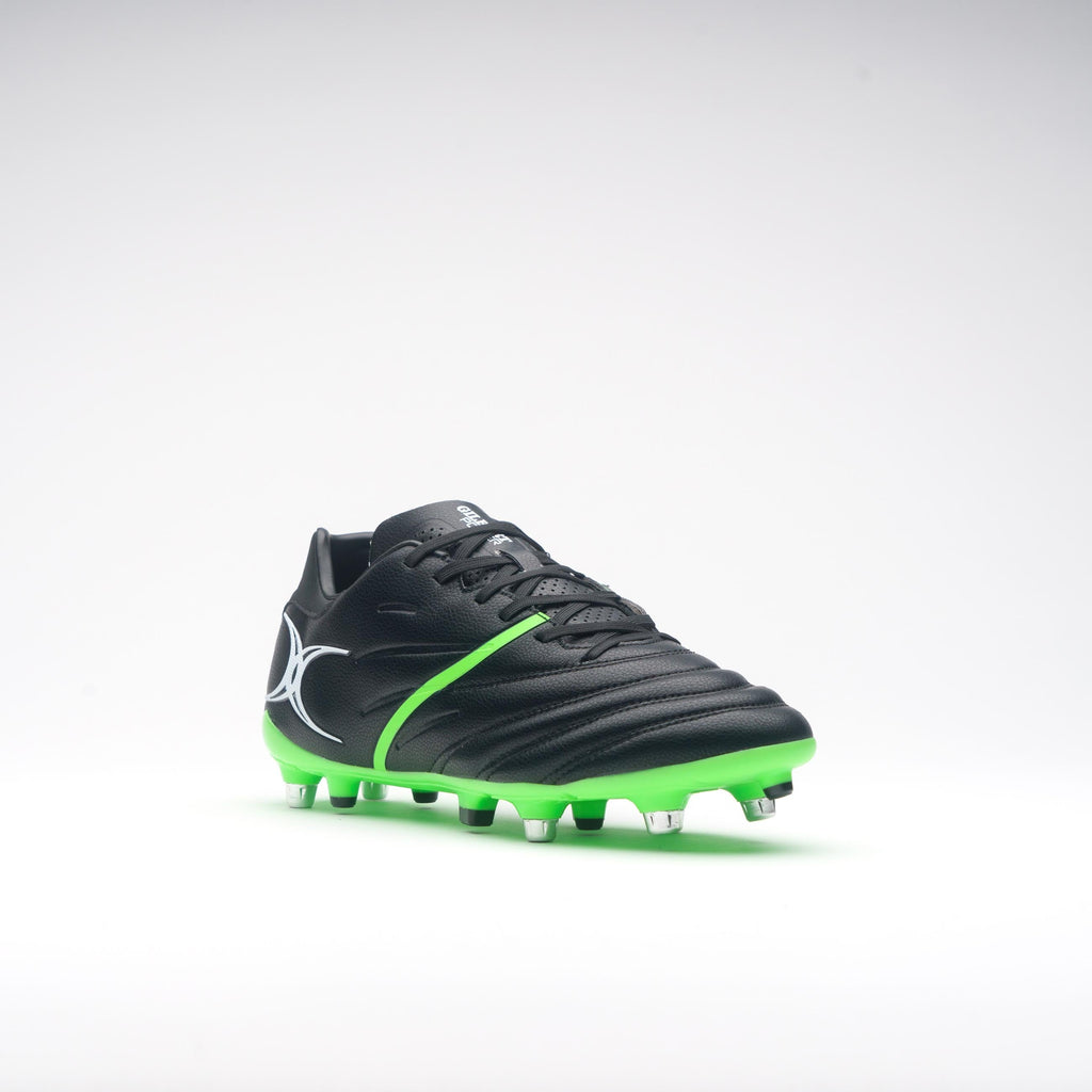 RSCF24Boots  Sidestep X20 Power 6 Stud Black Green, Outstep Toe