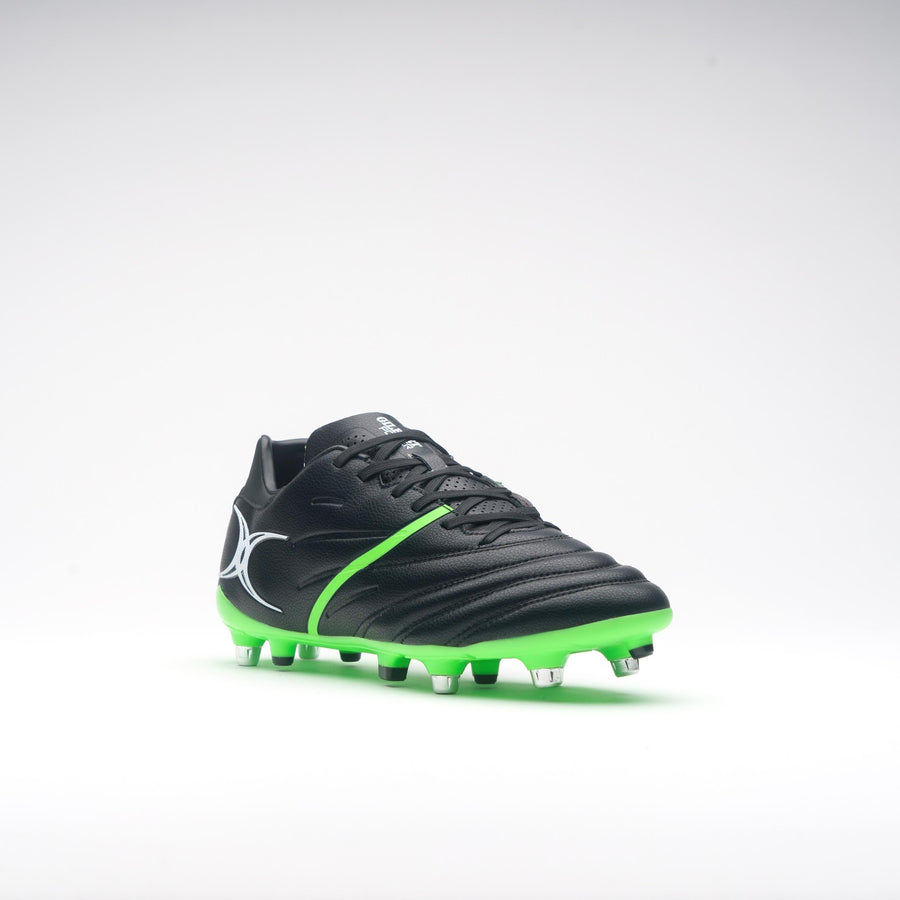 RSCF24Boots  Sidestep X20 Power 6 Stud Black Green, Outstep Toe
