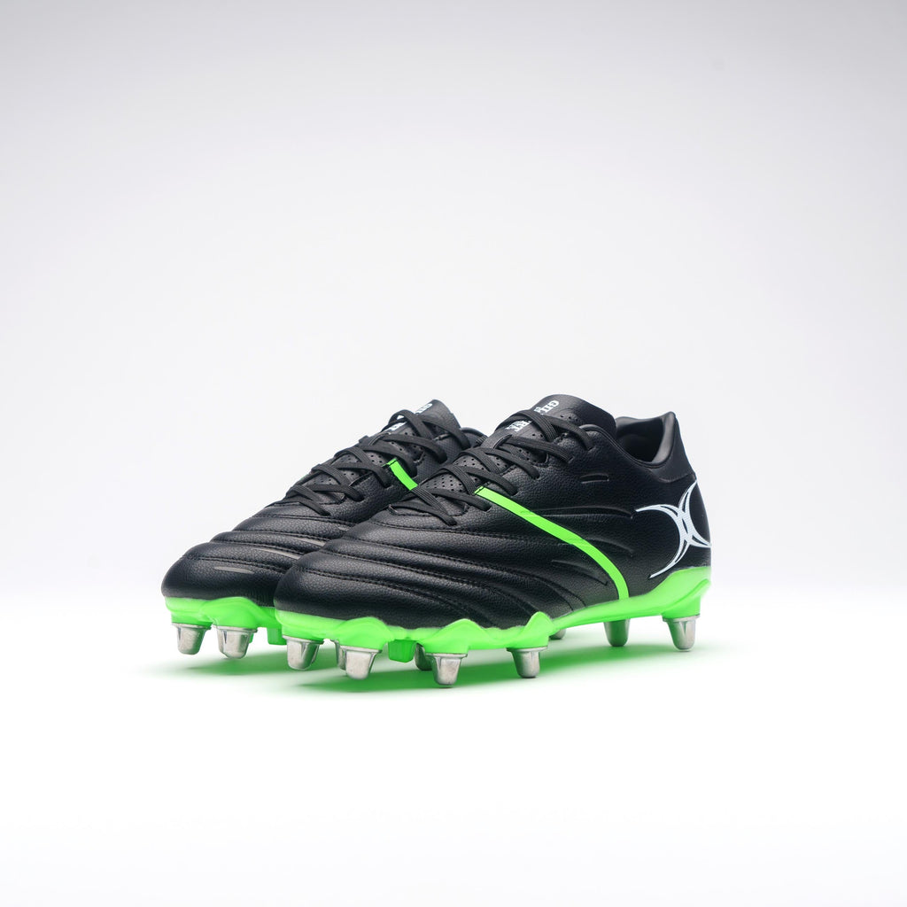 RSCH24Boots Sidestep X20 Power 6 Stud Black & Green, Pair