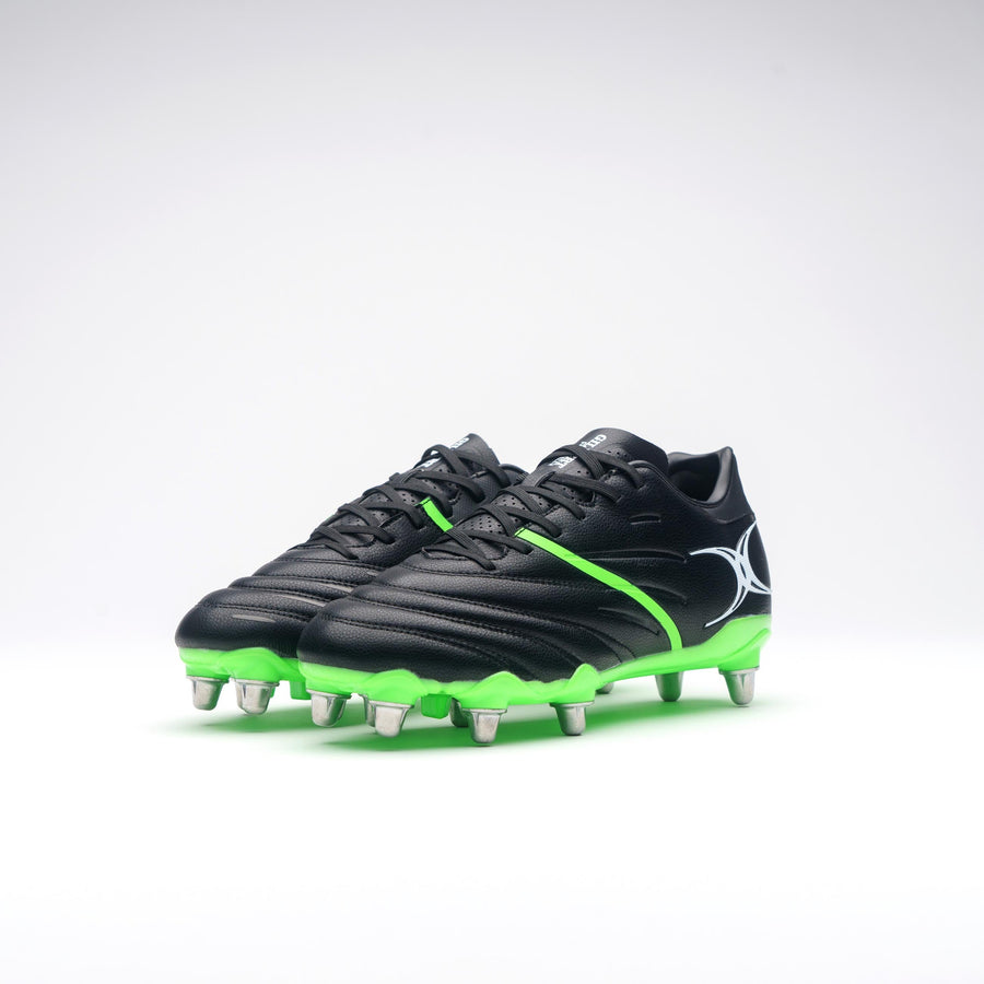 RSCH24Boots Sidestep X20 Power 6 Stud Black & Green, Pair