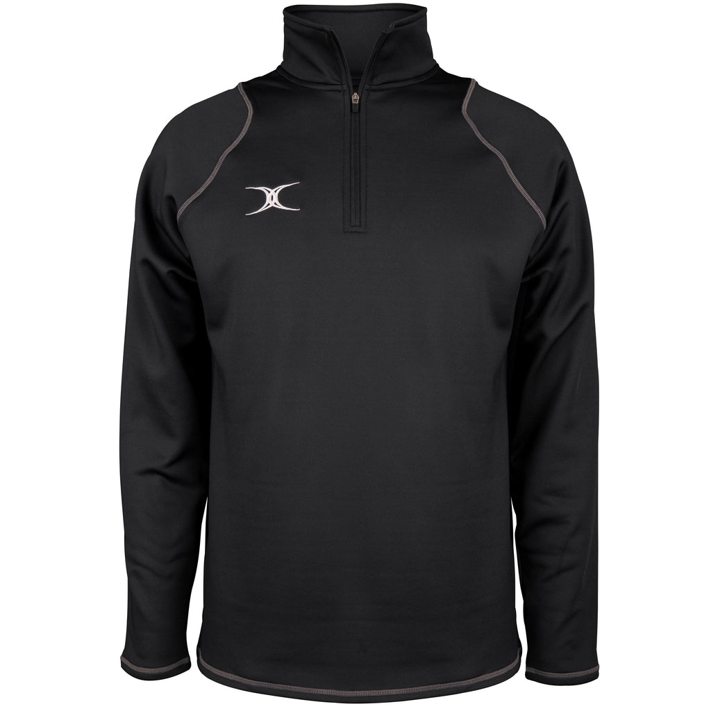 2600 RCGG18 81513405 Top Quest 2 Quarter Zip Fleece Black Front