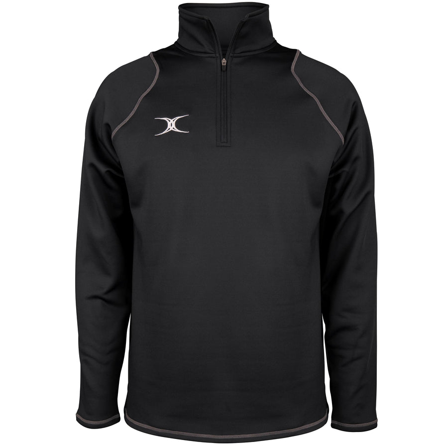 2600 RCGG18 81513405 Top Quest 2 Quarter Zip Fleece Black Front