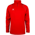 2600 RCGG18 81513605 Top Quest 2 Quarter Zip Fleece Red Front