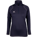 2600 RCGH18 81513905 Top Quest 2 Quarter Zip Fleece Ladies Dark Navy Front