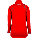 2600 RCGH18 81514005 Top Quest 2 Quarter Zip Fleece Ladies Red, Back