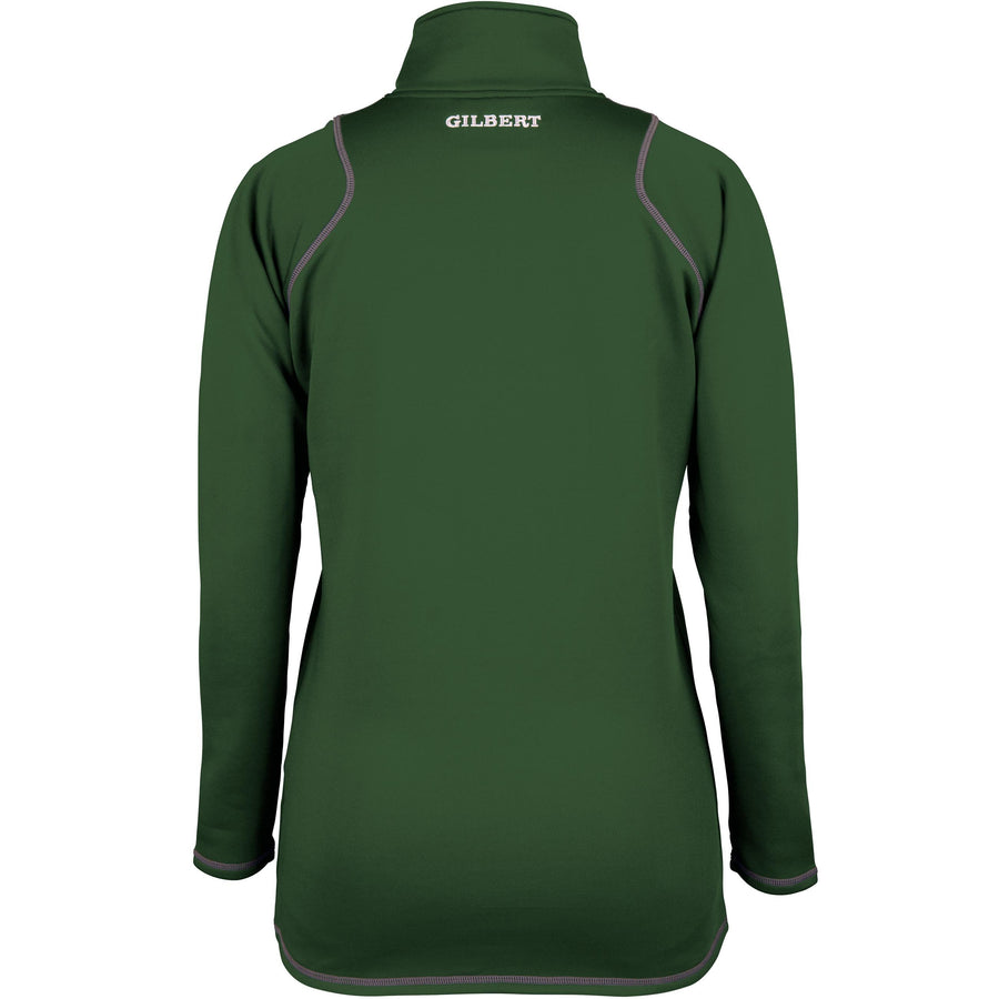 2600 RCGH18 81514105 Top Quest 2 Quarter Zip Fleece Ladies Green, Back