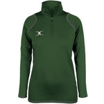 2600 RCGH18 81514105 Top Quest 2 Quarter Zip Fleece Ladies Green Front