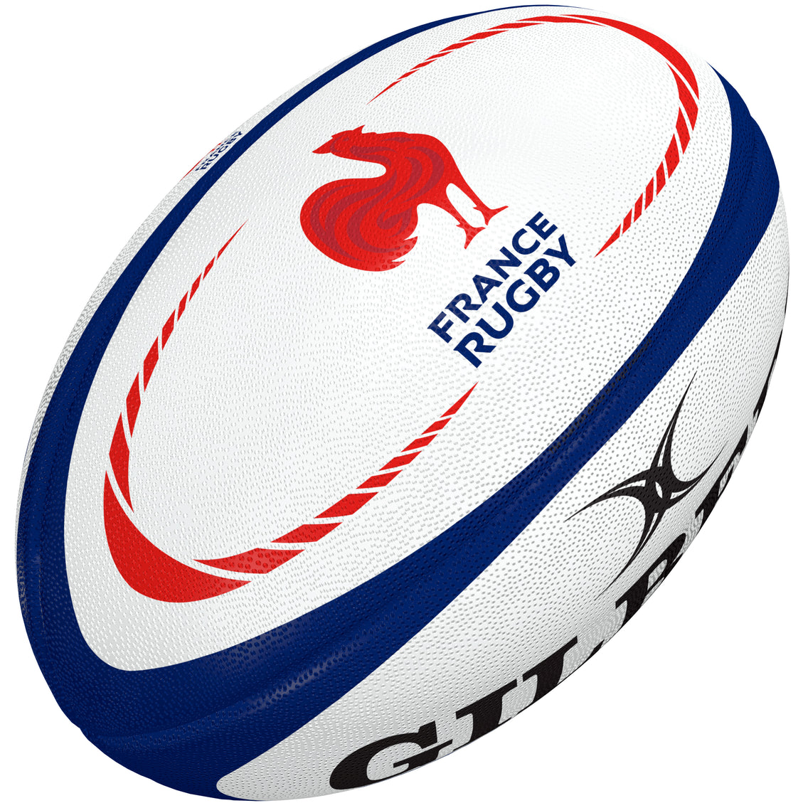 Balón De Rugby Gilbert Réplica Francia 2021/22 - Talla Media, Cosido A Mano - ¡Para Entrenar O Coleccionar!